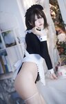[Cosplay] 疯猫ss 少女衣橱 连体女仆装