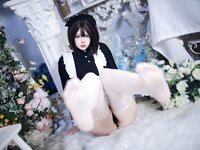 [Cosplay] 疯猫ss 少女衣橱 连体女仆装