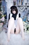 [Cosplay] 疯猫ss 少女衣橱 连体女仆装