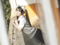 [COSPLAY] 樱井宁宁 - 废墟jk