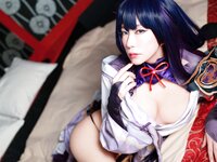 [Cosplay] Ringo Mitsuki 林檎蜜紀 - えっちな極小エナメルおぱんつの雷電将軍に見下される更新ﰾ���⚡️
