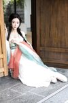 [Cosplay] 王馨瑶Yanni 绿色古装 瀑布