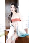 [Cosplay] 王馨瑶Yanni 绿色古装 瀑布