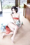 [Cosplay] 王馨瑶Yanni 绿色古装 瀑布