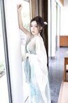 [Cosplay] 王馨瑶Yanni 绿色古装 瀑布