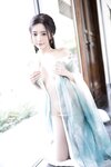 [Cosplay] 王馨瑶Yanni 绿色古装 瀑布