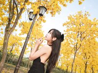 [Cosplay] myeo0 萌芽儿o0 - Ginkgo trees in autumn and yellow wind chimes in spring. 秋有银杏 春有黄风铃