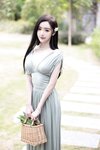 [Cosplay] 王馨瑶Yanni 豆绿色连衣裙白色泳衣