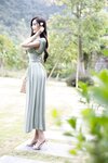 [Cosplay] 王馨瑶Yanni 豆绿色连衣裙白色泳衣