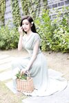 [Cosplay] 王馨瑶Yanni 豆绿色连衣裙白色泳衣