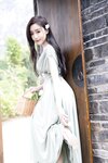 [Cosplay] 王馨瑶Yanni 豆绿色连衣裙白色泳衣