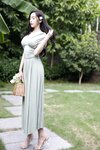 [Cosplay] 王馨瑶Yanni 豆绿色连衣裙白色泳衣