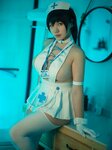 [Cosplay] Mahuajiang 麻花麻花酱 - Blue nurse 碧蓝护士