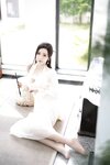[Cosplay] 王馨瑶Yanni 白色连衣裙字画