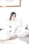 [Cosplay] 王馨瑶Yanni 白色连衣裙字画