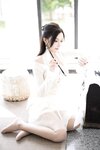 [Cosplay] 王馨瑶Yanni 白色连衣裙字画
