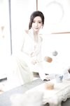 [Cosplay] 王馨瑶Yanni 白色连衣裙字画