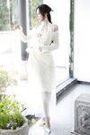 [Cosplay] 王馨瑶Yanni 白色连衣裙字画