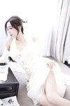 [Cosplay] 王馨瑶Yanni 白色连衣裙字画