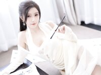 [Cosplay] 王馨瑶Yanni 白色连衣裙字画