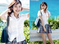 [Photobook] 森日向子 ヌード写真集『夏 駆ける 空 Blue sky Blue』制服未公開編