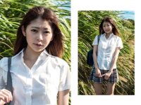 [Photobook] 森日向子 ヌード写真集『夏 駆ける 空 Blue sky Blue』制服未公開編