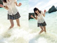 [Photobook] 森日向子 ヌード写真集『夏 駆ける 空 Blue sky Blue』制服未公開編
