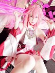 [Cosplay] Ringo Mitsuki 林檎蜜紀 -  ﲯﯥ 横乳も腋も！？すっごい見せつけてくるえちち八重神子ﲯﯥ