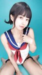 [Cosplay] Hitsuji Negoto 音琴ひつじ - Spring new edition set bonus - Natsuiro Sailor 春新刊セットオマケ -なついろセーラー