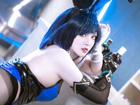 [Cosplay] Natsuko 夏夏子 - Night Orchid Bunny Girl 夜兰兔女郎