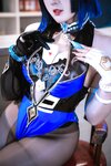[Cosplay] Natsuko 夏夏子 - Night Orchid Bunny Girl 夜兰兔女郎