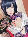 [Cosplay] Ringo Mitsuki 林檎蜜紀 - 今日はすけべ回♡原神・淫紋付・雷電将軍をどすけべ股縄綱渡りで調教♡