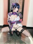 [Cosplay] Ringo Mitsuki 林檎蜜紀 - 今日はすけべ回♡原神・淫紋付・雷電将軍をどすけべ股縄綱渡りで調教♡