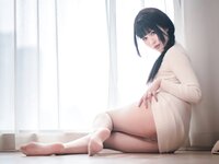 [Cosplay] 轩萧学姐 肉丝家妻