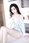 [Cosplay] 王馨瑶Yanni 灰蓝色西裤配丝绸上衣