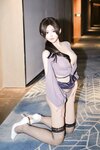 [XR Uncensored] 奶茶味的包子 - 紫纱渔网袜购版