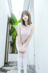 [Cosplay] Nyako 喵子- Pink high fork swimming 粉色高叉竞泳