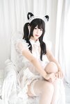 [Cosplay] 白烨 白猫透明女仆
