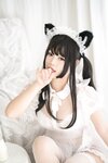 [Cosplay] 白烨 白猫透明女仆