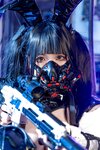 [Cosplay] 自闭颜球球无颜小天使wy 赛博 透明兔女郎