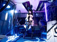 [Cosplay] 自闭颜球球无颜小天使wy 赛博 透明兔女郎