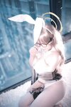 [Cosplay] 阿半今天很开心 蔚蓝档案 室笠茜 兔女郎