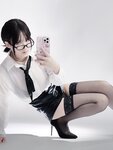 [Cosplay] Youmeko 幼愛 - Glasses Girl Self-Photography 眼镜娘 自摄