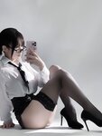 [Cosplay] Youmeko 幼愛 - Glasses Girl Self-Photography 眼镜娘 自摄
