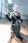 [Cosplay] 半半子 Automataヨルハ二号B型 は黑