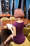 [Cosplay] 白芷yy 性感紫色内衣