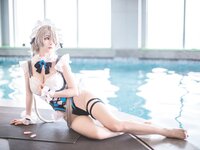 [Cosplay] rioko 凉凉子 - Rita swimsuit 丽塔泳装