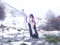 [Cosplay] 小和甜酒橙风千雅 雪山 菲伦芙莉莲
