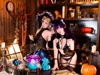 [Cosplay] 小和甜酒橙风千雅 魔女猫咪