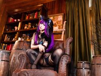 [Cosplay] 小和甜酒橙风千雅 魔女猫咪